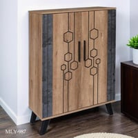 خزانة أحذية بابين عدة الوان