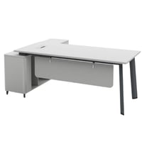 طقم مكتب ابيض 200سم