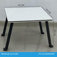 طاوله شاي مكتبيه لون ابيض