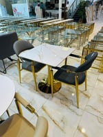 طقم 2 كراسي جلد فخمة عدة ألوان