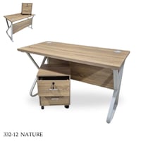 مكتب مع ادراج 120سم عدة الوان