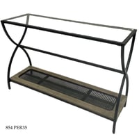 مدخل راتان وزجاج عدة ألوان