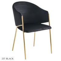 كرسي مخمل ستيل ذهبي عدة ألوان