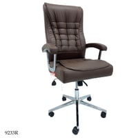 كرسي مكتب جلد دوار وثابت عدة الوان