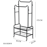 علاقة ملابس رفين عدة موديلات