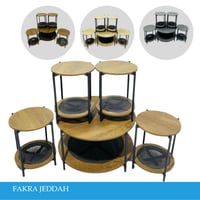 طقم طاولات خدمه راتان عدة الوان