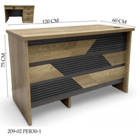 مكتب مودرن مع ادراج 100و120و140 سم عدة الوان