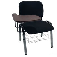 طقم 2كراسي محاضرات لون اسود مع بني