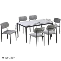 طقم طاولة طعام رخام 4و6 كراسي عدة ألوان