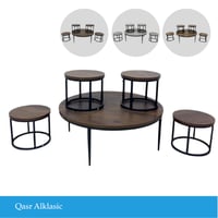 طقم طاولات و خدمة أرضي عدة ألوان