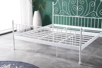 سرير معدن أبيض 180و140و120و90 سم