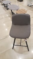 كرسي قماش رمادي