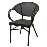 طقم 4 كرسي تتحمل الحرارة والامطار لون كوفي