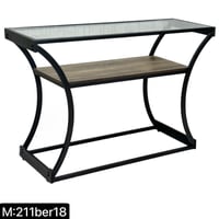 كونسول خشب وزجاج عدة ألوان