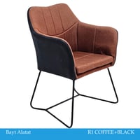 طقم 2 كراسي قماش مع جلد عدة ألوان