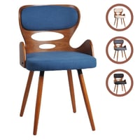 كرسي قماش مع خشب عدة ألوان