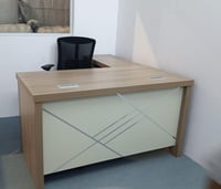 طقم مكتب مع سكرتارية عدة مقاسات