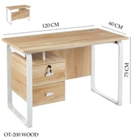 مكتب عمل مع ادراج 100و120 سم عدة الوان