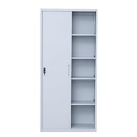 دولاب مكتب حديد رمادي