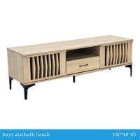 طاولة تلفزيون 140و160و180 سم خشبي