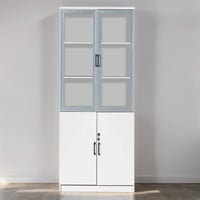 دولاب مكتبي ابيض ضهر كونتر