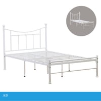 سرير ابيض مودرن عدة مقاسات