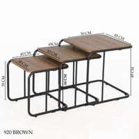 طقم طاولات خدمة عدة الوان