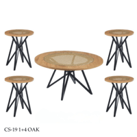 طقم طاولات وسط راتان عدة الوان