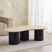 طاولة وسط خدمة مودرن لون أسود