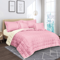 طقم مفارش مضغوط 6 قطعه عدة ألوان