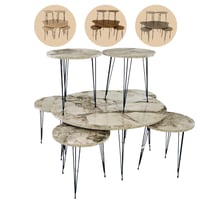 طقم طاولات عدة ألوان