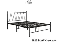 سرير حديد اسود 140×200