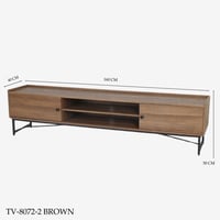 طاولة تلفزيون بني مقاس 160و180و200 سم