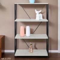 رف خشب عدة أرفف والوان