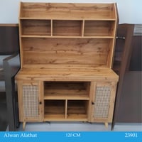 دولاب بوفيه خشبي فاتح عدة مقاسات