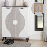 خزانة أحذية بابين عدة ألوان