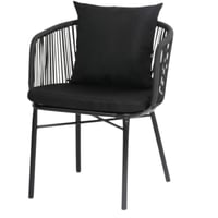 كرسي خارجي مودرن لون أسود
