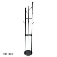 علاقة ملابس مع ارفف عدة الوان