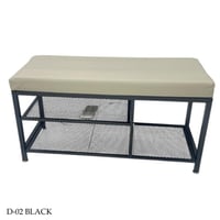 مقعد مع رف حديد عدة الوان