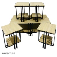 طقم 4أو6 طاولات عدة الوان