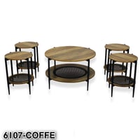 طقم طاولات خشب عدة ألوان