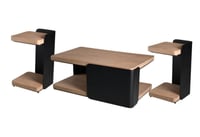 طقم طاولة وسط خشب