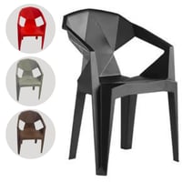 طقم 4 كراسي فايبر عدة الوان