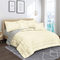 طقم مفارش مضغوط 6 قطعه عدة ألوان