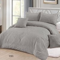 طقم مفرش سرير جاكارو 6 قطعه عدة ألوان