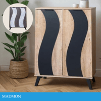 خزانة أحذية بابين لون عدة الوان