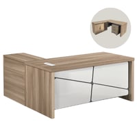 طقم مكتب مع سكرتاريه عدة مقاسات