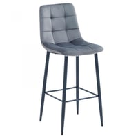 كرسي بار مخمل متعدد الألوان