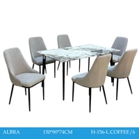 طقم طاولات طعام رخام 6و4كراسي عدة الوان