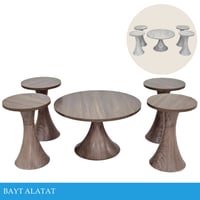 طقم طاولات خشب عدة ألوان